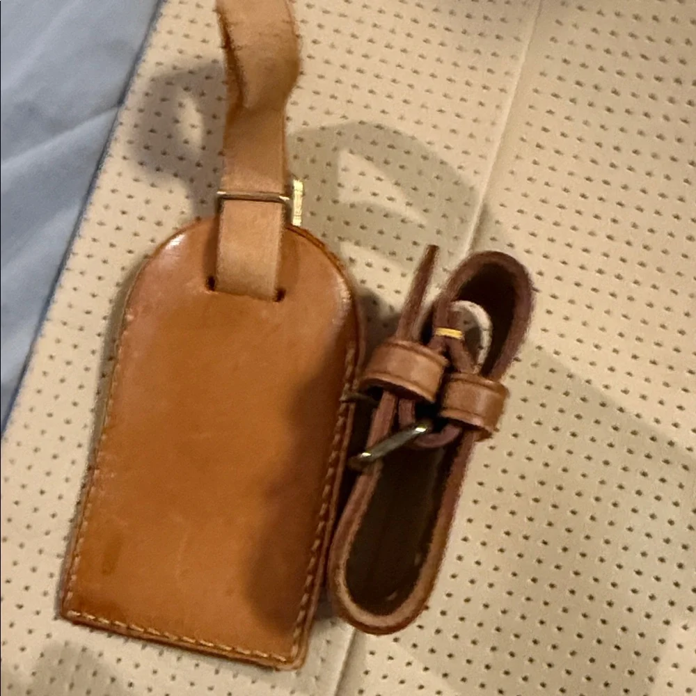 Louis Vuitton Brown Leather Travel Set